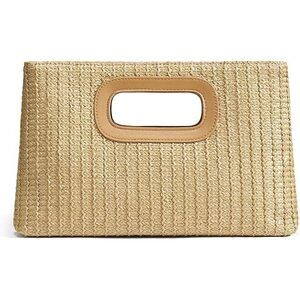Chic Straw Clutch Purses For Women With Top Handle Summer Bag, Ideal Vacation